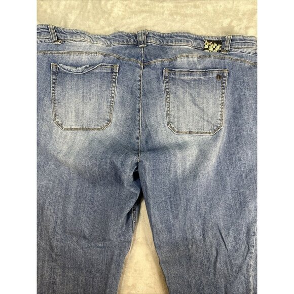 Women’s Democracy Denim Jeans Flex-Ellent Medium Wash Straight Plus Size 24W - Picture 13 of 13